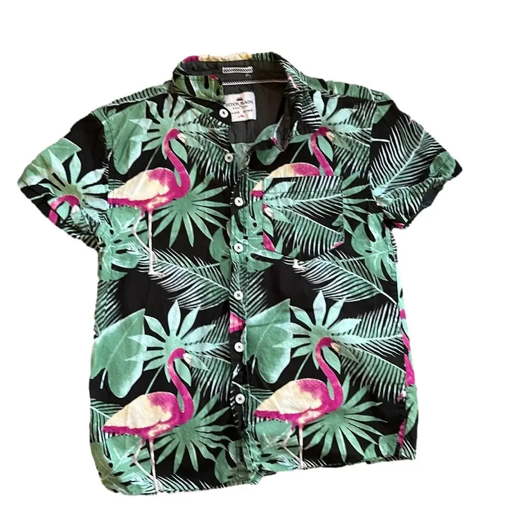 Ditch Plains by Ricky Singh Boys Hawaiian Shirf